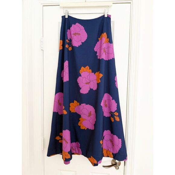 Dodo Bar Or Dresses & Skirts - Dodo Bar Or Maximilianne Norman Floral Print Lined Midi A-Line Skirt Size 42 6